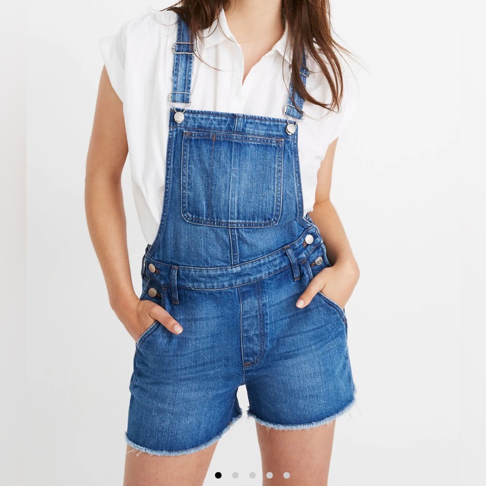 Madewell Adirondack Short Overalls ~ Large